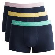 Gant 3P Cotton Jersey Trunks Rosa/Gul bomull Large Herre