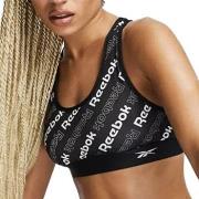 Reebok BH Bobbie Sports Crop Top Svart mønstret Medium Dame