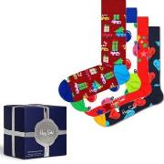 Happy socks Strømper 4P Holiday Vibes Gift Box Mixed bomull Str 41/46