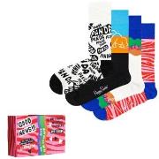 Happy socks Strømper 4P WWF Gift Box Mixed bomull Str 41/46