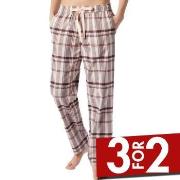 Schiesser Mix and Relax Long Flannel Pants Aprikos bomull 42 Dame