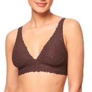 Sloggi BH ZERO Feel Lace 2.0 Bra Top Brun X-Large Dame