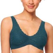 Sloggi BH ZERO Feel Lace 2.0 Bralette Petrol X-Small Dame