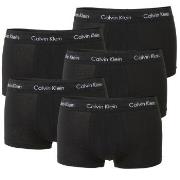 Calvin Klein 5P Cotton Stretch Solid Low Rise Trunks Svart bomull Medi...