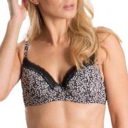 Trofe Laila Fashion Underwire Bra BH Svart mønstret D 80 Dame