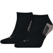 Puma Strømper 2P Men Logo Block Sneaker Socks Svart/brun Str 39/42 Her...