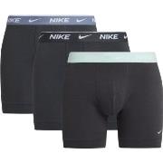 Nike 3P Everyday Essentials Cotton Stretch Boxer Svart/Grønn bomull La...