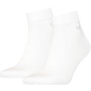 Calvin Klein Strømper 2P Quarter Socks Hvit Str 39/42 Herre