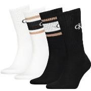 Calvin Klein Strømper 4P Sport Logo Socks Gift Box Svart/Hvit One Size...