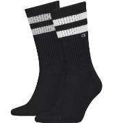 Calvin Klein Strømper 2P Stripe Socks Svart Str 39/42 Herre