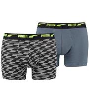 Puma 2P Men Formstrip Boxer Blå bomull Medium Herre