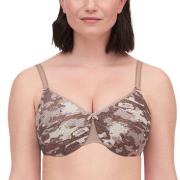 Chantelle BH C Magnifique Underwired Bra Brun mønstret D 75 Dame