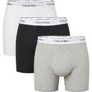 Calvin Klein 3P Modern Cotton Stretch Boxer Brief Grå/Svart bomull Med...