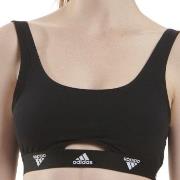 adidas BH Scoop Bralette Svart bomull Medium Dame