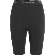 Calvin Klein Sport Ribbed Knit Shorts Svart polyester Medium Dame
