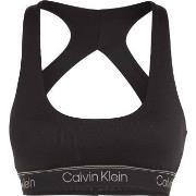 Calvin Klein BH Sport Ribbed Medium Impact Sport Bra Svart polyester M...