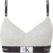 Calvin Klein BH CK96 String Bralette Lysgrå bomull Small Dame