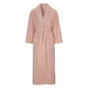 Damella Soft Velour Terry Robe Rosa Large Dame