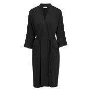 Damella Viscose Plain Lace Robe Svart viskose Medium Dame