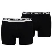 Puma 2P Men Multi Logo Boxer Svart bomull X-Large Herre