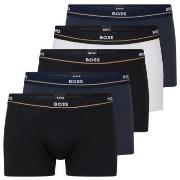 BOSS 5P Cotton Boxer Trunks Mixed bomull X-Large Herre