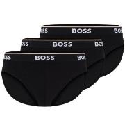 BOSS 3P Power Brief Svart bomull Large Herre