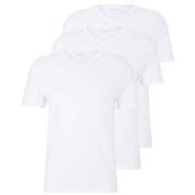 BOSS 3P V-Neck Classic T-shirt Hvit bomull Small Herre