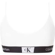 Calvin Klein BH CK96 Unlined Bralette Hvit bomull Large Dame