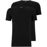 BOSS 2P Modern Round Neck T-shirt Svart bomull Medium Herre