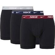 Nike 3P Everyday Essentials Cotton Stretch Boxer Svart/Rød bomull X-La...