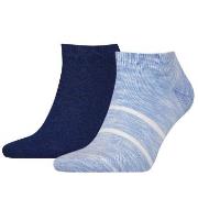 Tommy Hilfiger Strømper 2P Men Slub Sneaker Socks Marine/Blå Str 43/46...