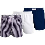 Tommy Hilfiger Woven Boxer Print Hvit/Marine bomull X-Large Herre