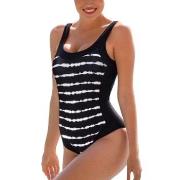 Wiki Isabella Classic Swimsuit Svart Mønster 38 Dame