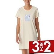 Schiesser Essential Nightwear Sleepshirt 85cm Vanilje bomull 40 Dame