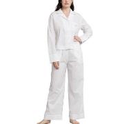 Polo Ralph Lauren Long Sleeve Pyjamas Set Hvit bomull Large Dame