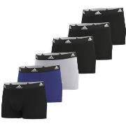 adidas 6P Active Flex Cotton Trunks Svart/Blå bomull Small Herre