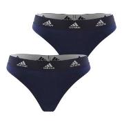 adidas Truser 2P Underwear Brazilian Thong Marine bomull Medium Dame
