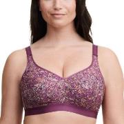 Chantelle BH C Magnifique Wirefree Support Bra Printed lilla D 75 Dame