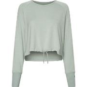 Calvin Klein Sport Seamless LS Cowl Back Top Blå modal Medium Dame