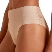 Calida Truser Natural Skin Lace Midi Brief Beige Medium Dame