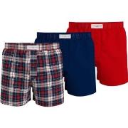 Tommy Hilfiger Woven Boxer Print Marine/Rød bomull Medium Herre