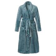Trofe Braid Fleece Robe Turkis polyester Large Dame