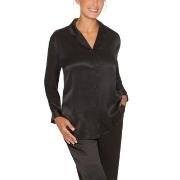 Lady Avenue Pure Silk Basic Pyjamas Svart silke Large Dame