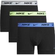 Nike 3P Everyday Essentials Cotton Stretch Trunk Svart/Grønn bomull X-...