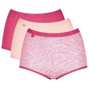 Sloggi Truser 3P Basic Plus Maxi Colored Multi-colour-2 bomull 40 Dame