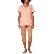 Triumph Pyjama Set X 01 Brun mønstret bomull 46 Dame