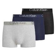 Calvin Klein 3P Ultra Soft Modern Trunks Svart/Blå modal X-Large Herre