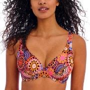 Freya Santiago Nights UW High Apex Bikini Top Rosa Mønster H 75 Dame