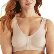 Swegmark BH Front Fastening CoolMax Moulded Soft Bra Beige E 85 Dame