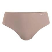 Calvin Klein Truser Invisibles High Rise Thong Beige Large Dame